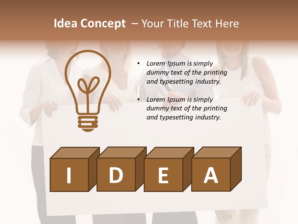 White People Team PowerPoint Template