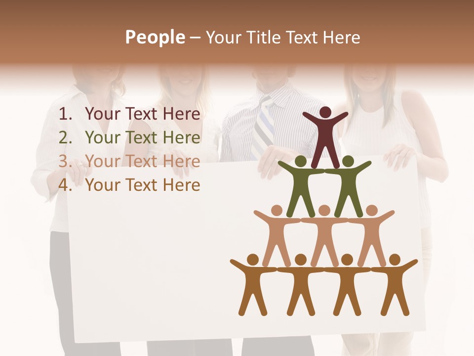 White People Team PowerPoint Template
