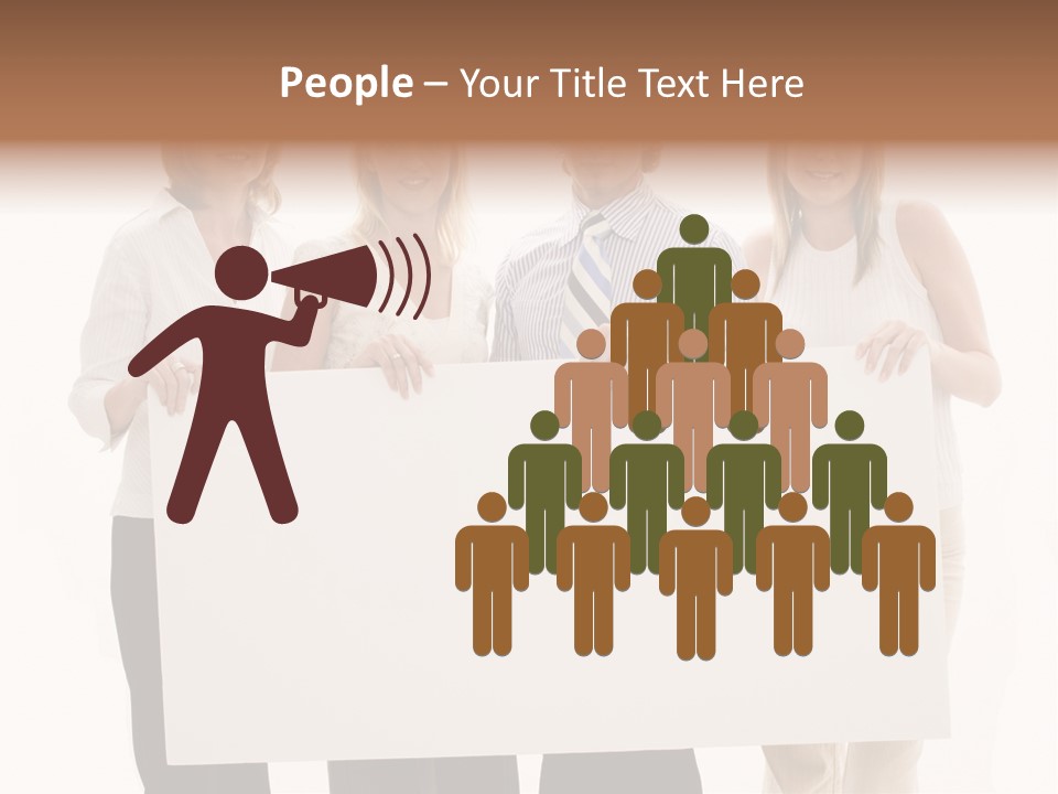 White People Team PowerPoint Template