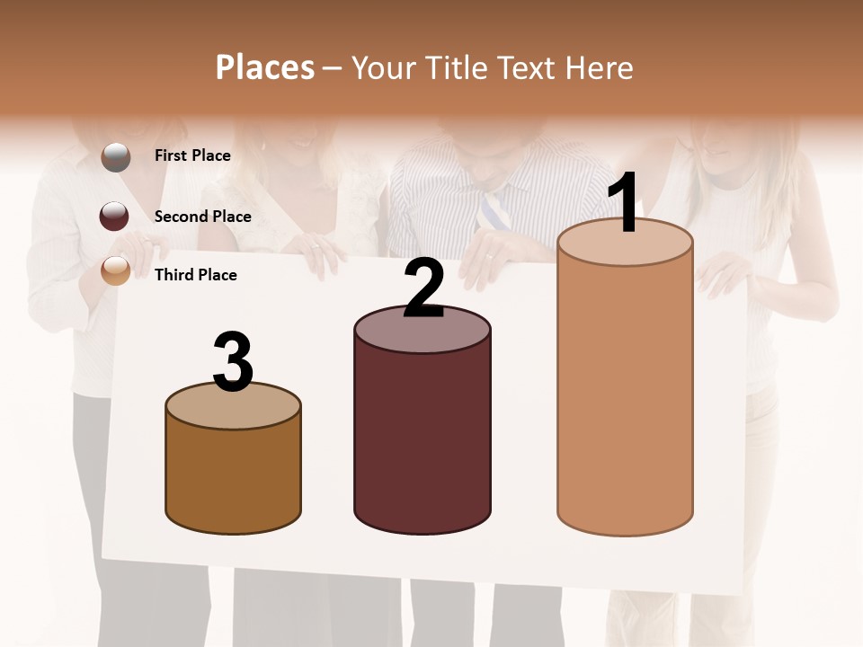 Four Happy Male PowerPoint Template