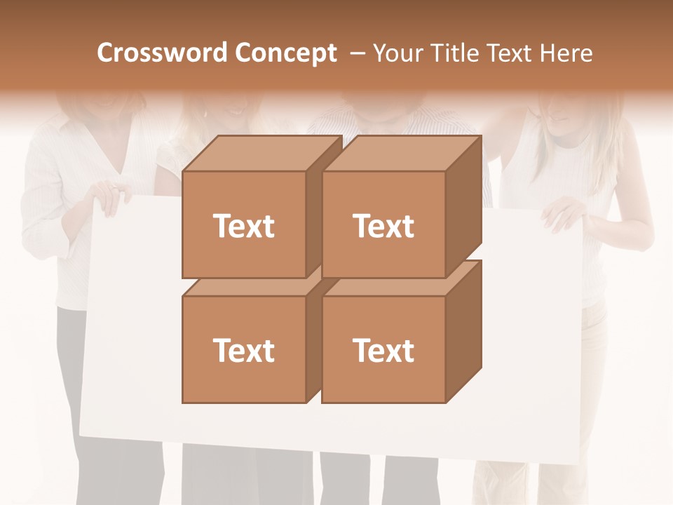 Four Happy Male PowerPoint Template