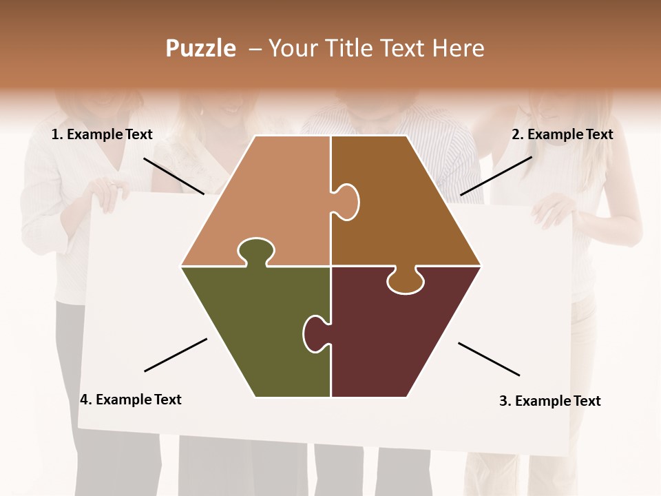 Four Happy Male PowerPoint Template