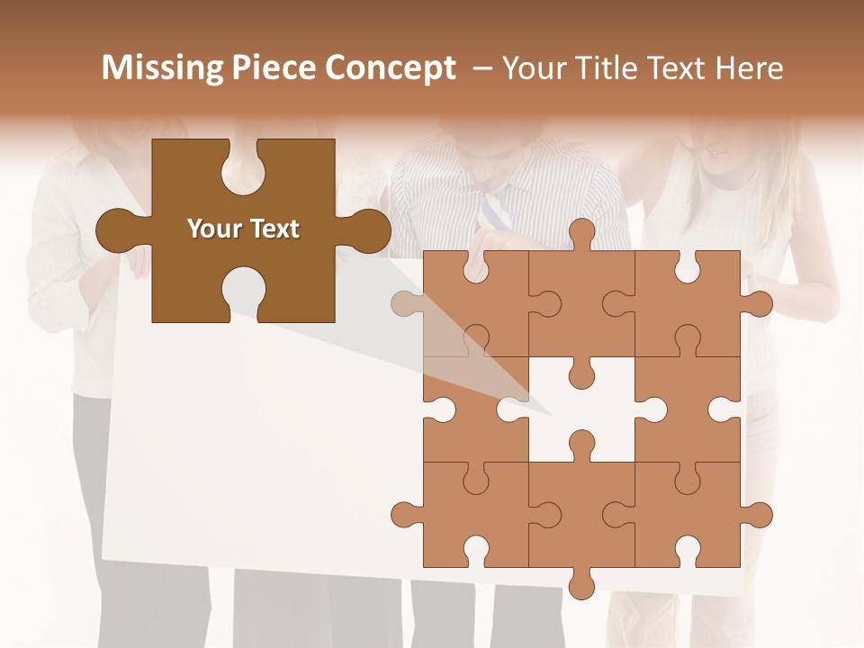 Four Happy Male PowerPoint Template