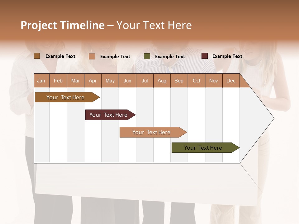 Four Happy Male PowerPoint Template