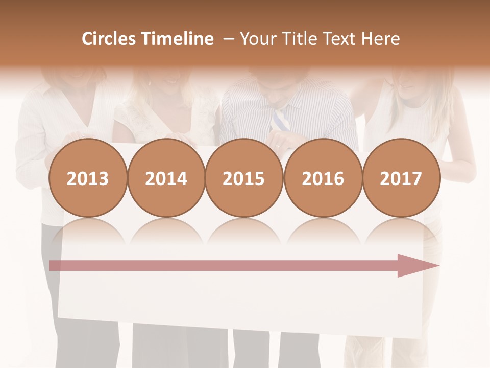 Four Happy Male PowerPoint Template