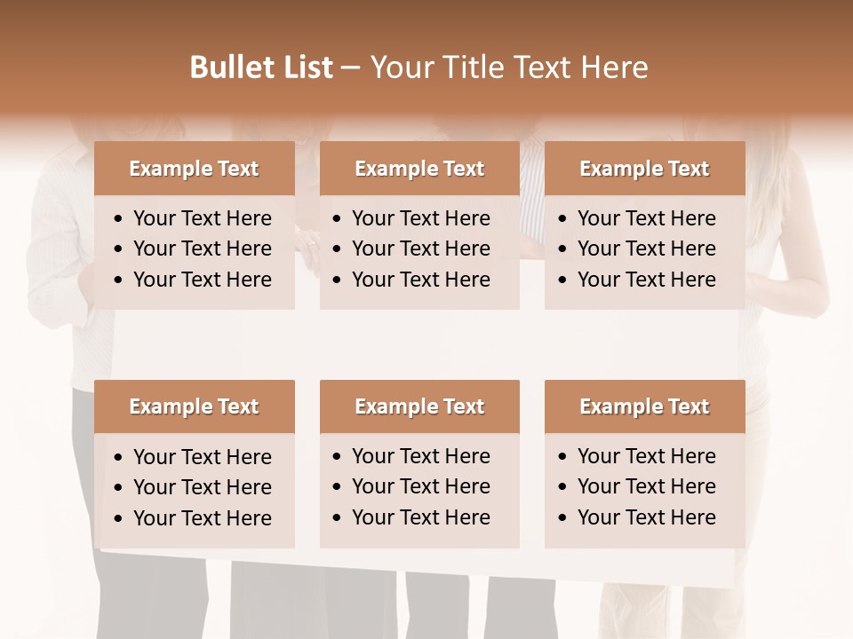 Four Happy Male PowerPoint Template