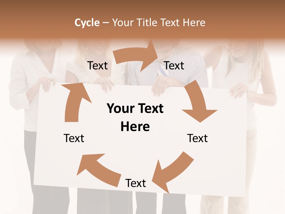 Four Happy Male PowerPoint Template