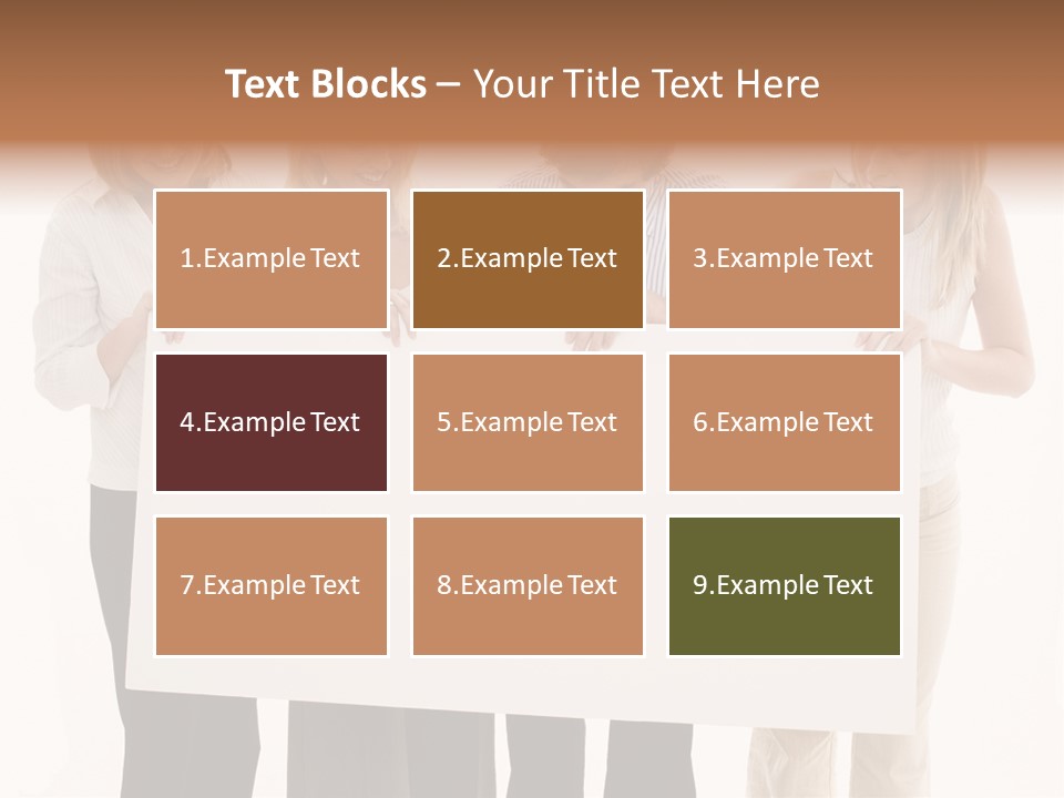 Four Happy Male PowerPoint Template