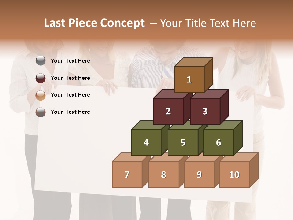 Four Happy Male PowerPoint Template