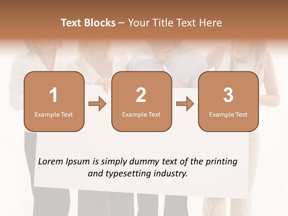 Four Happy Male PowerPoint Template
