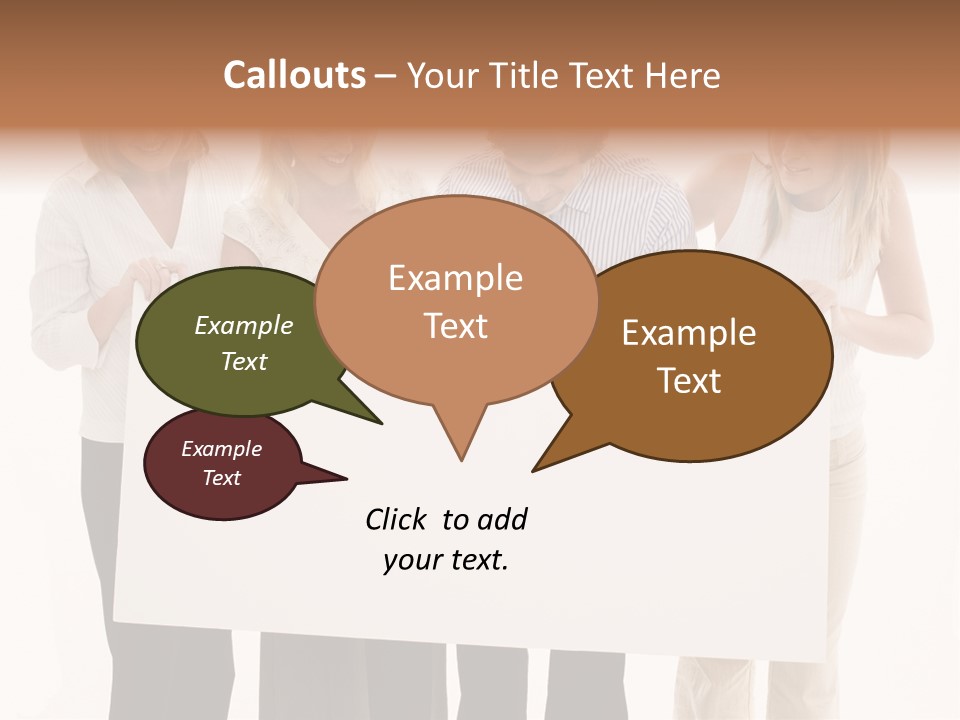 Four Happy Male PowerPoint Template