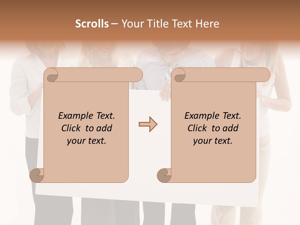 Four Happy Male PowerPoint Template