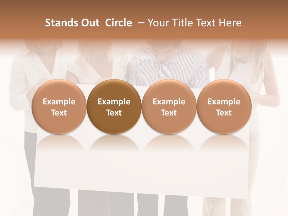 Four Happy Male PowerPoint Template