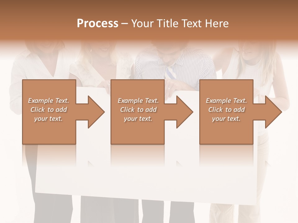 Four Happy Male PowerPoint Template