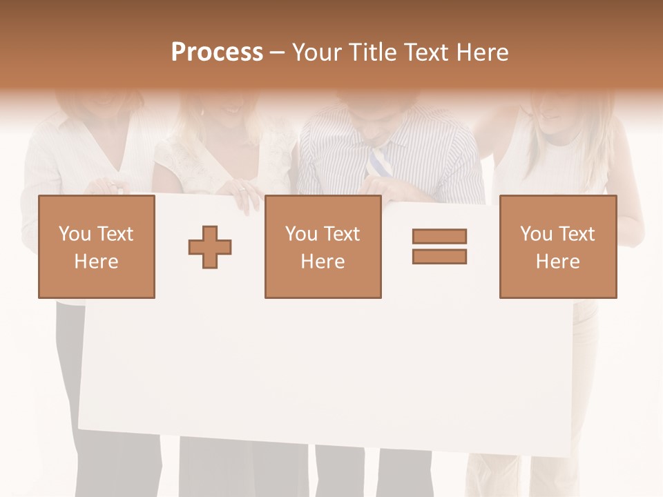 Four Happy Male PowerPoint Template
