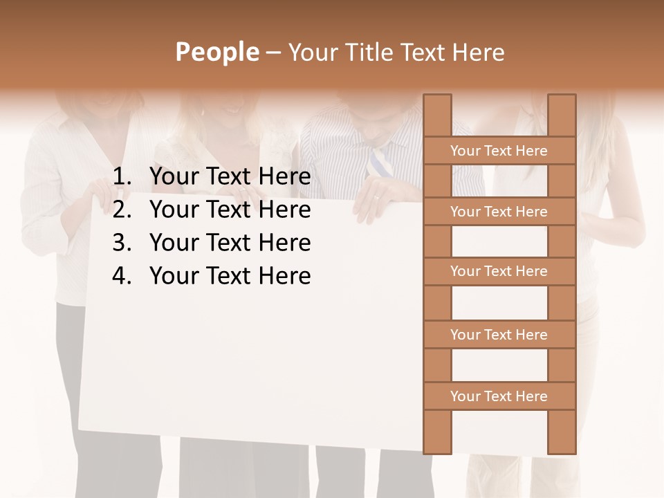 Four Happy Male PowerPoint Template