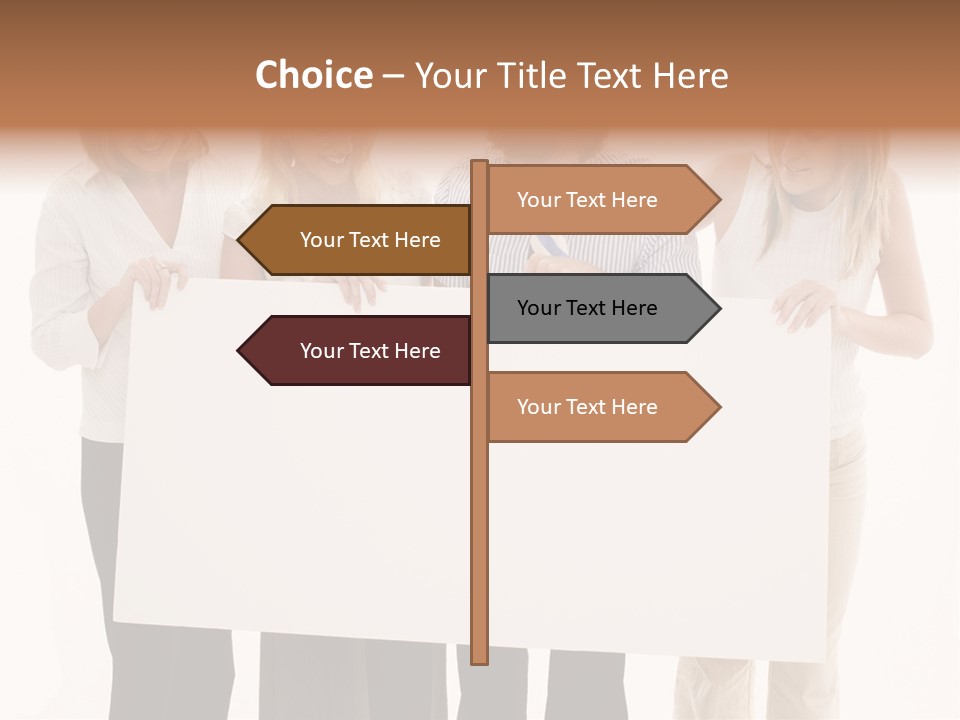 Four Happy Male PowerPoint Template