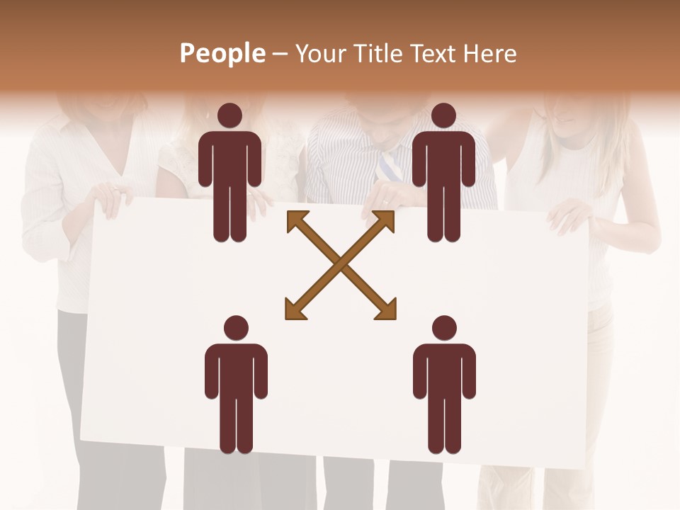 Four Happy Male PowerPoint Template