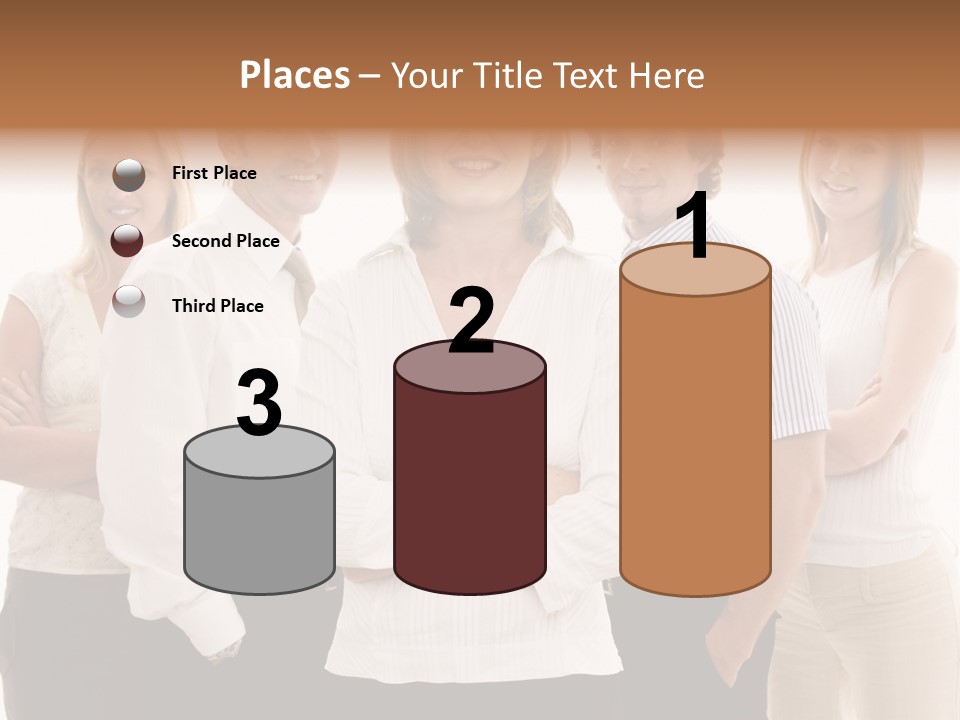 Man Smiling Together PowerPoint Template