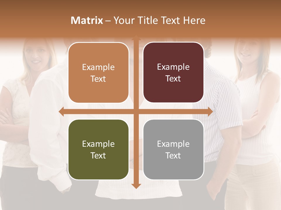Man Smiling Together PowerPoint Template