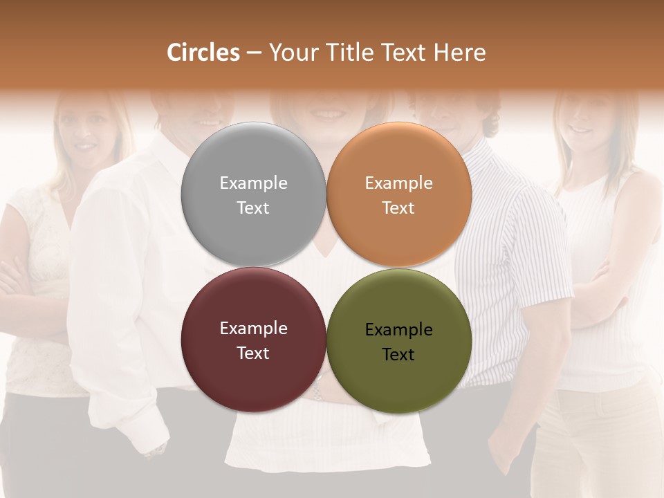 Man Smiling Together PowerPoint Template