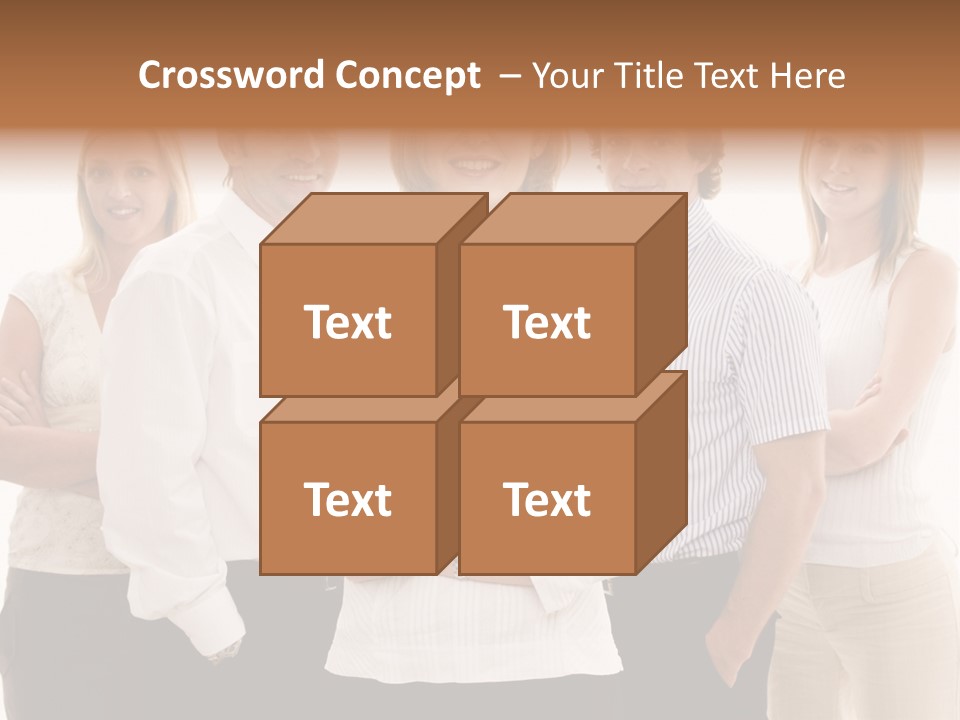 Man Smiling Together PowerPoint Template