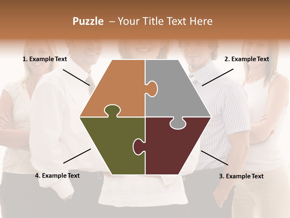 Man Smiling Together PowerPoint Template