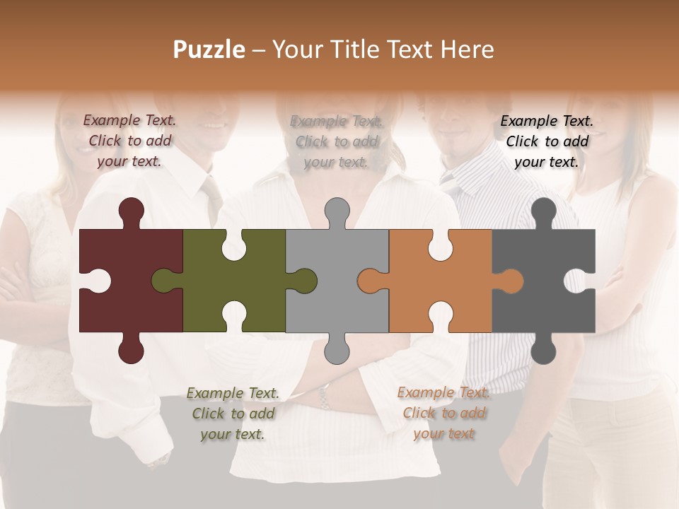 Man Smiling Together PowerPoint Template