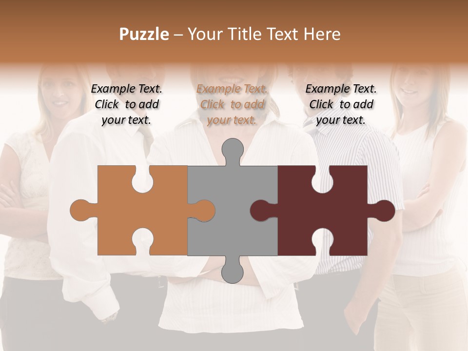 Man Smiling Together PowerPoint Template