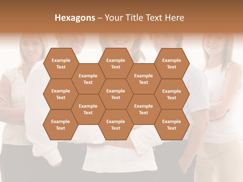 Man Smiling Together PowerPoint Template