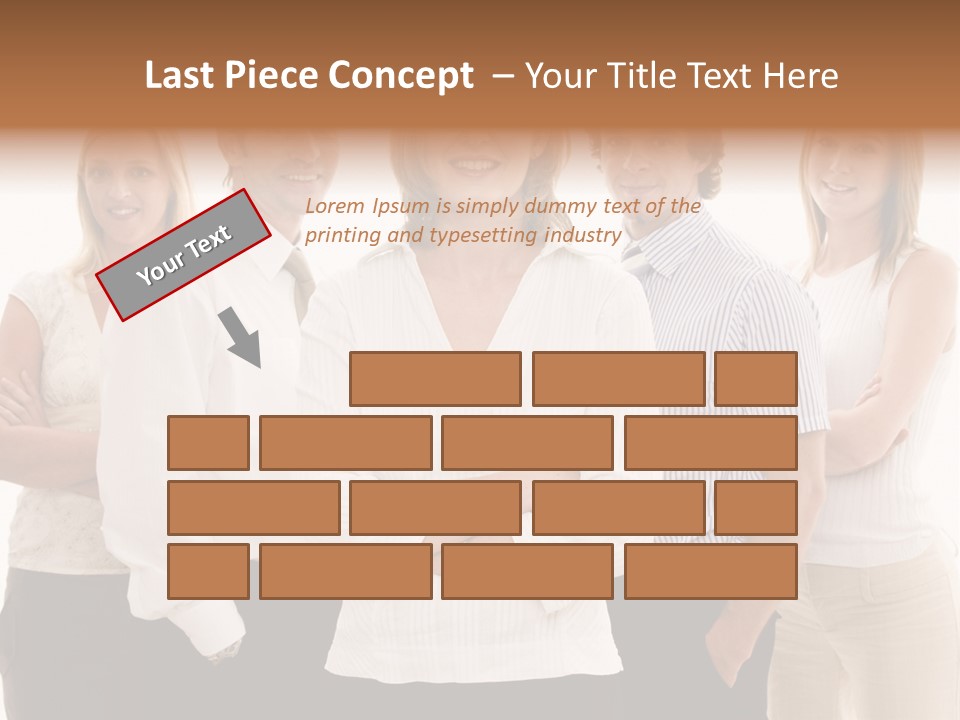 Man Smiling Together PowerPoint Template