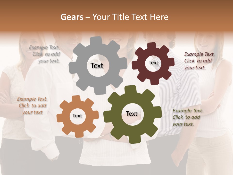 Man Smiling Together PowerPoint Template