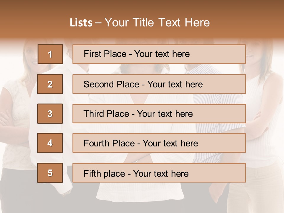 Man Smiling Together PowerPoint Template