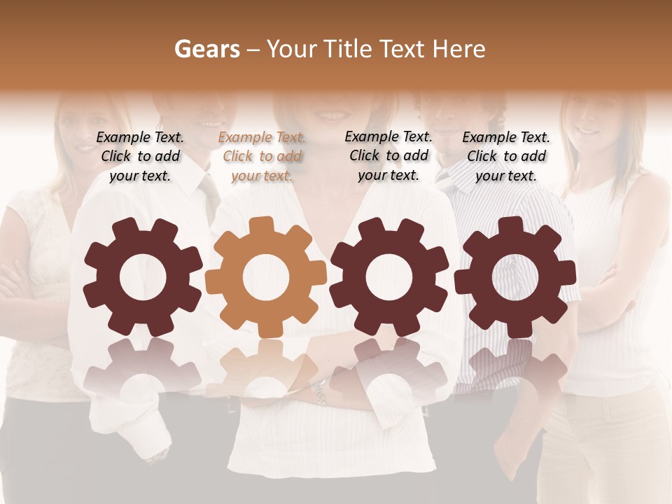 Man Smiling Together PowerPoint Template