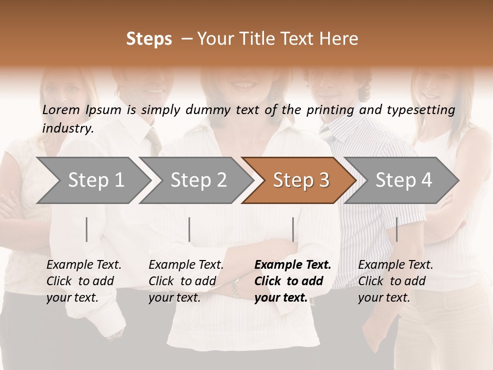 Man Smiling Together PowerPoint Template
