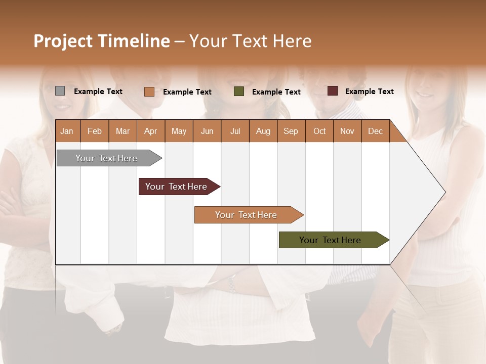 Man Smiling Together PowerPoint Template