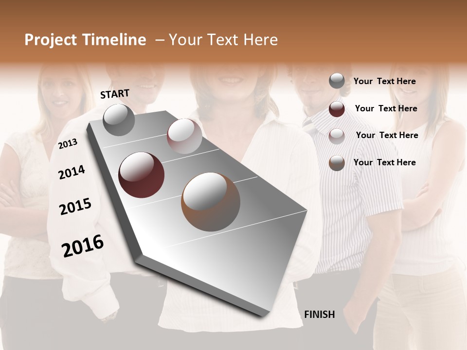 Man Smiling Together PowerPoint Template