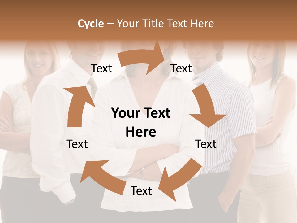 Man Smiling Together PowerPoint Template