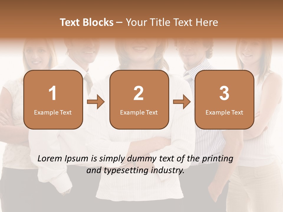 Man Smiling Together PowerPoint Template