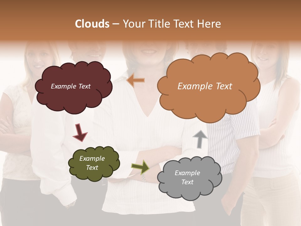 Man Smiling Together PowerPoint Template