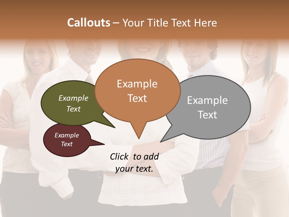 Man Smiling Together PowerPoint Template