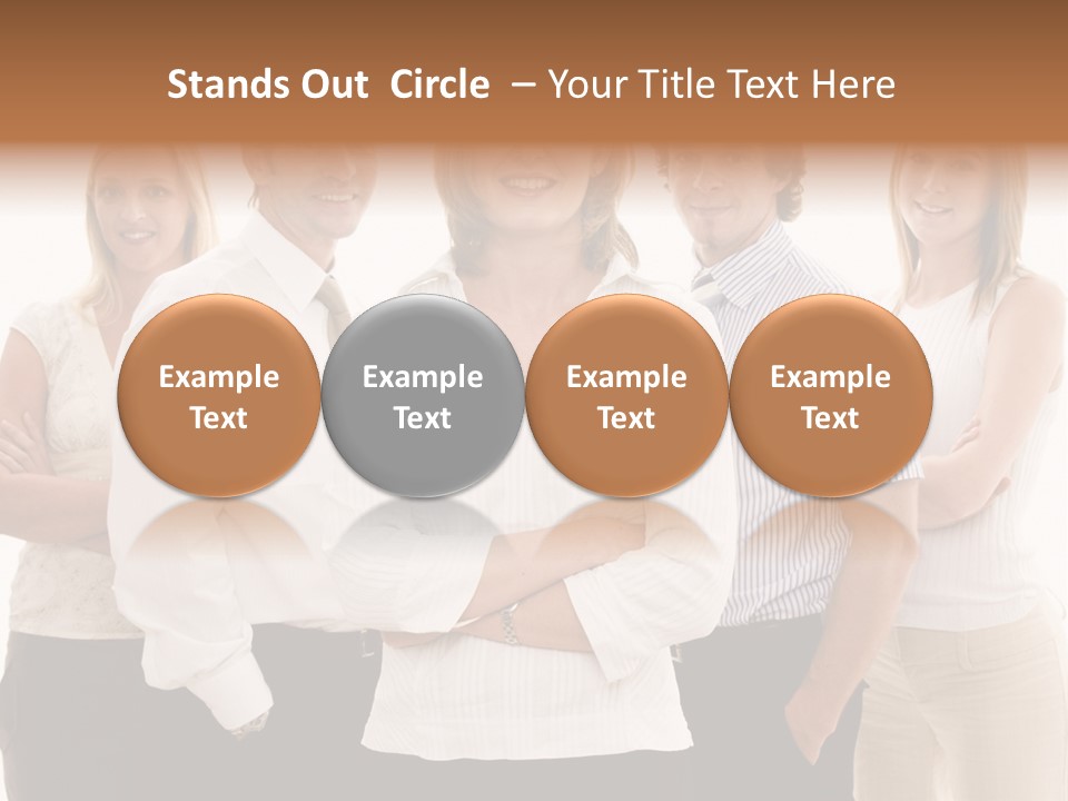 Man Smiling Together PowerPoint Template