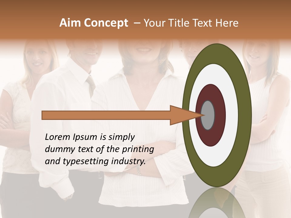 Man Smiling Together PowerPoint Template