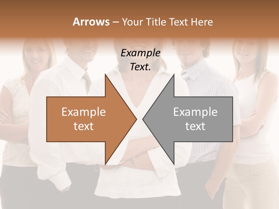 Man Smiling Together PowerPoint Template