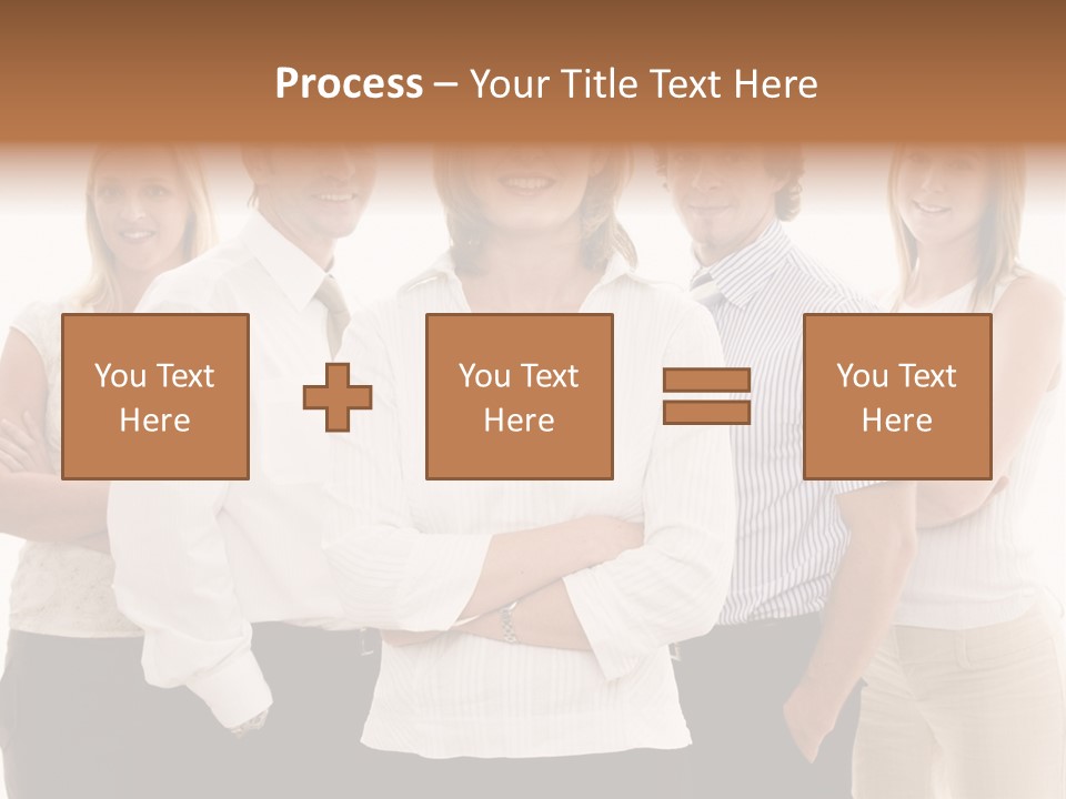 Man Smiling Together PowerPoint Template