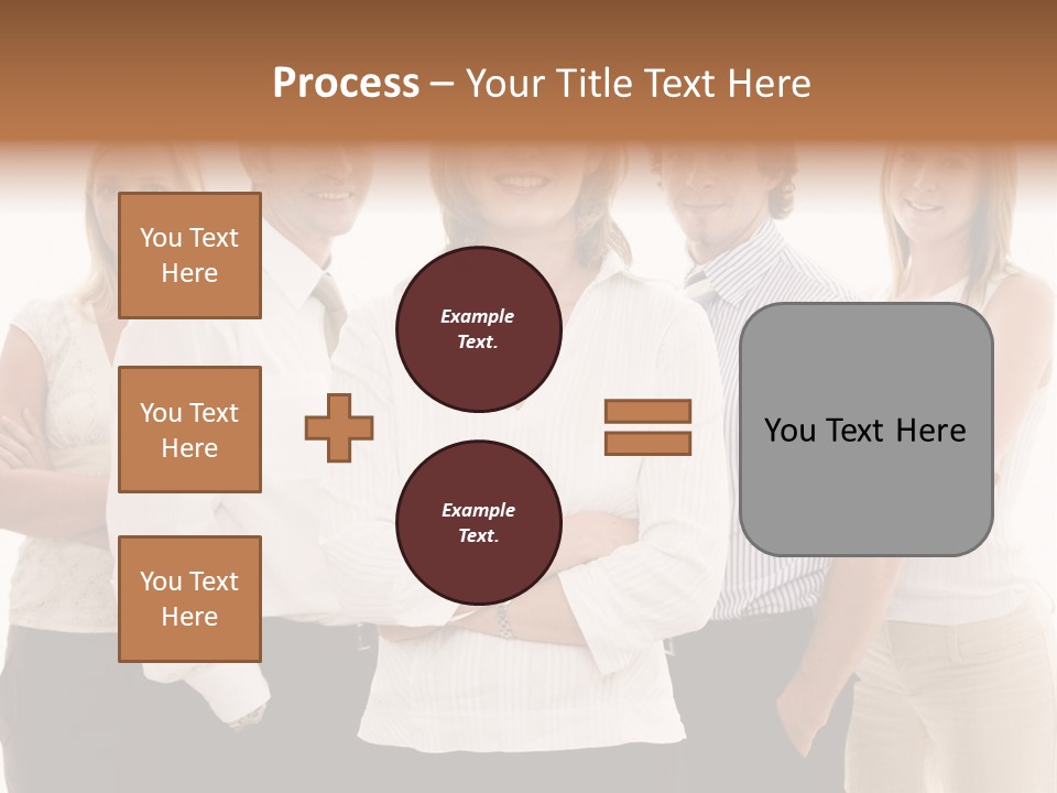 Man Smiling Together PowerPoint Template