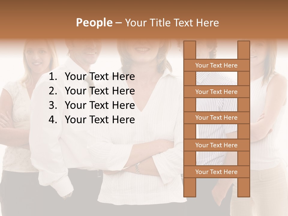 Man Smiling Together PowerPoint Template