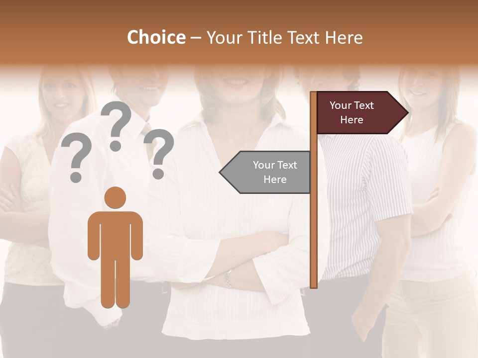 Man Smiling Together PowerPoint Template