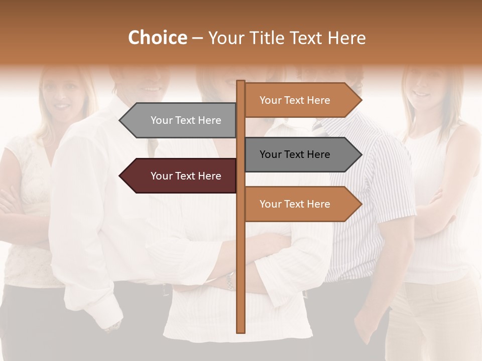 Man Smiling Together PowerPoint Template