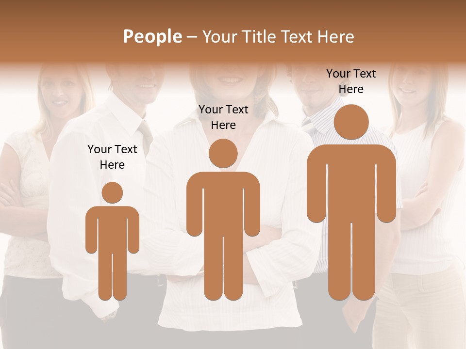 Man Smiling Together PowerPoint Template